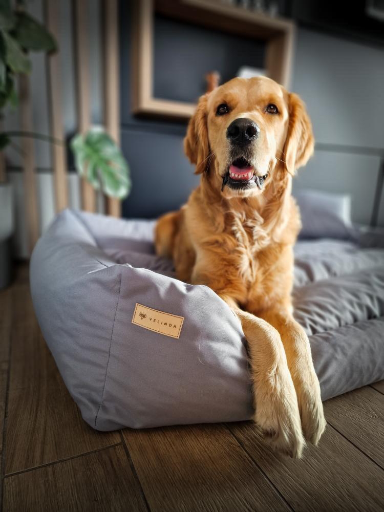 Dog cat bed with pillow 120x90 - Image 7