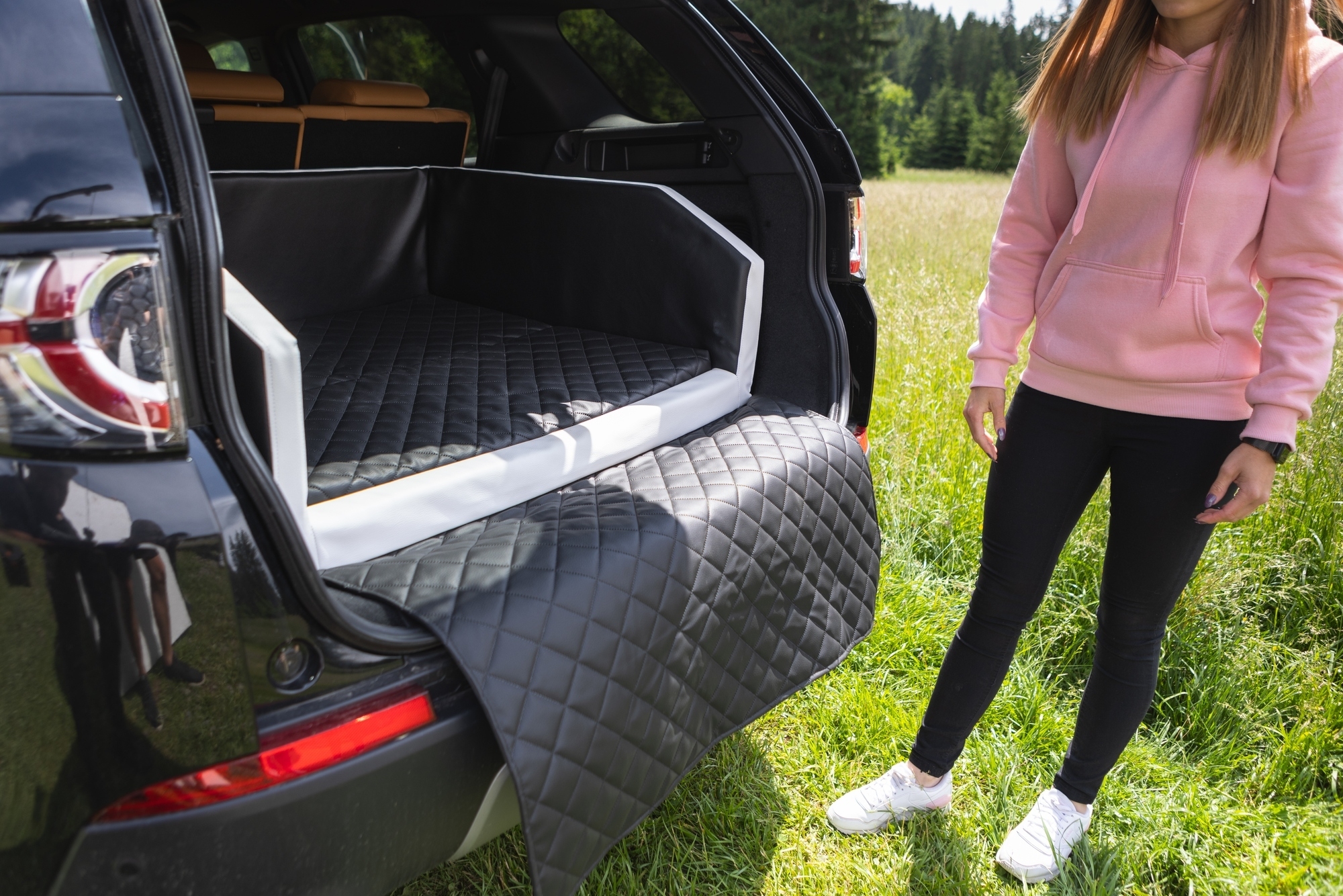 Dog car boot transporter 90x55cm - Image 7